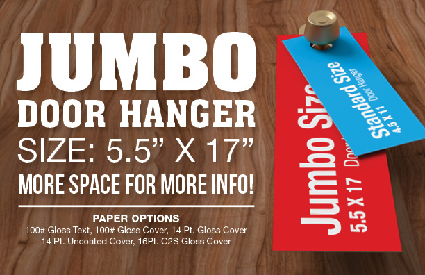 Uncoated Door Hangers 14pt